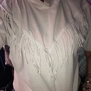 Impact fringe hoody
